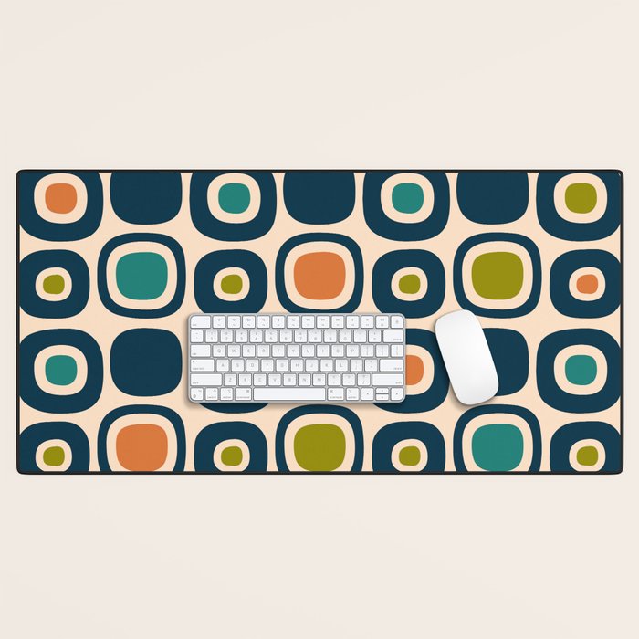 Mid Century Modern Scandinavian Abstract 322 Desk Mat Gallery Image 1
