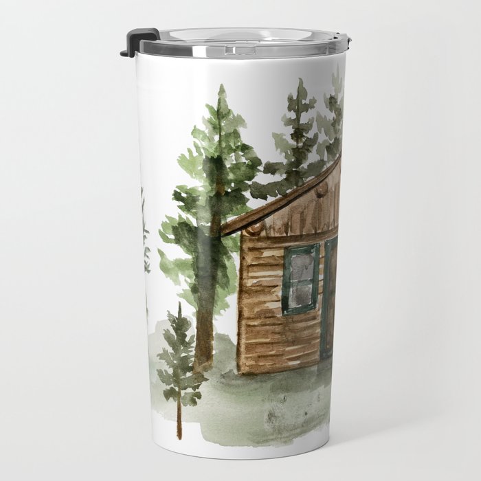 Cabin in the Woods Travel Mug Gallery Image 3