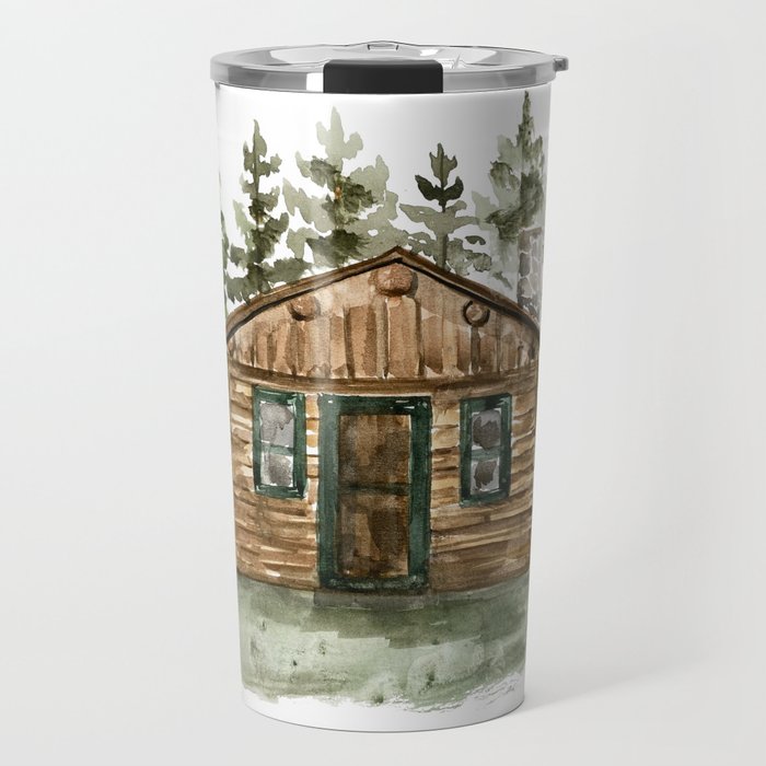 Cabin in the Woods Travel Mug Gallery Image 1