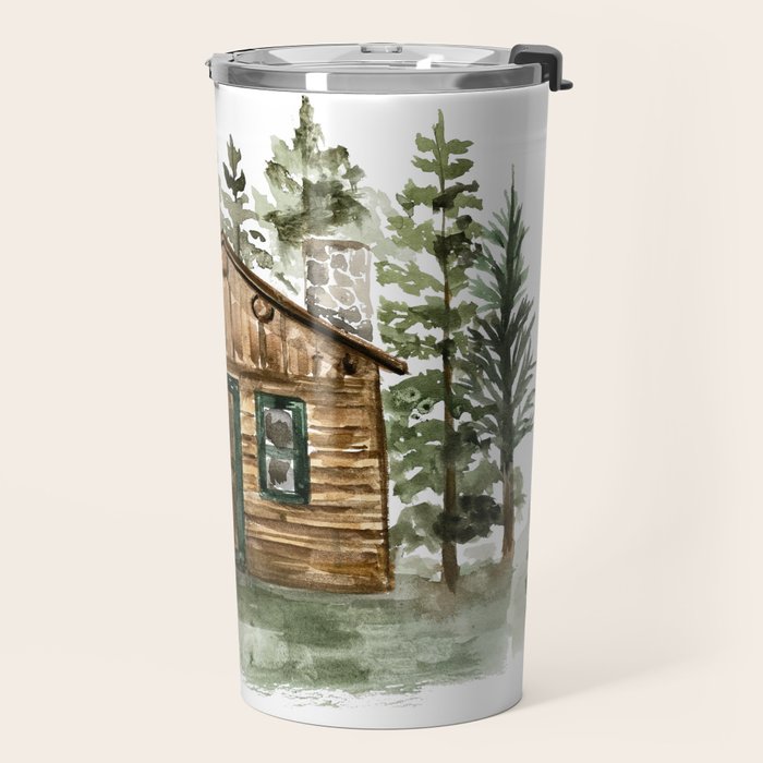 Cabin in the Woods Travel Mug Gallery Image 2