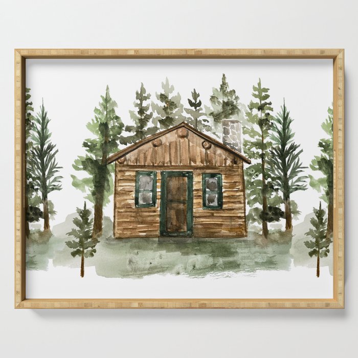 Cabin in the Woods Serving Tray Gallery Image 1