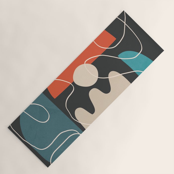 Minimal Colorful Abstract Shapes 8 Yoga Mat Gallery Image 1