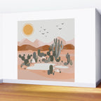 Desert Landscape Oasis Wall Mural Gallery Image 2