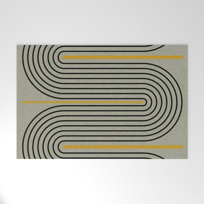 Modern Contemporary Balance No.3 Welcome Mat Gallery Image 1