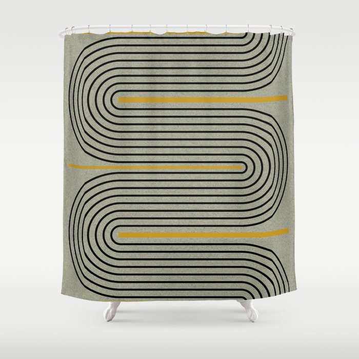 Modern Contemporary Balance No.3 Shower Curtain Gallery Image 1