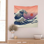 The Great Wave of Pug Wall Tapestry Gallery Image 2