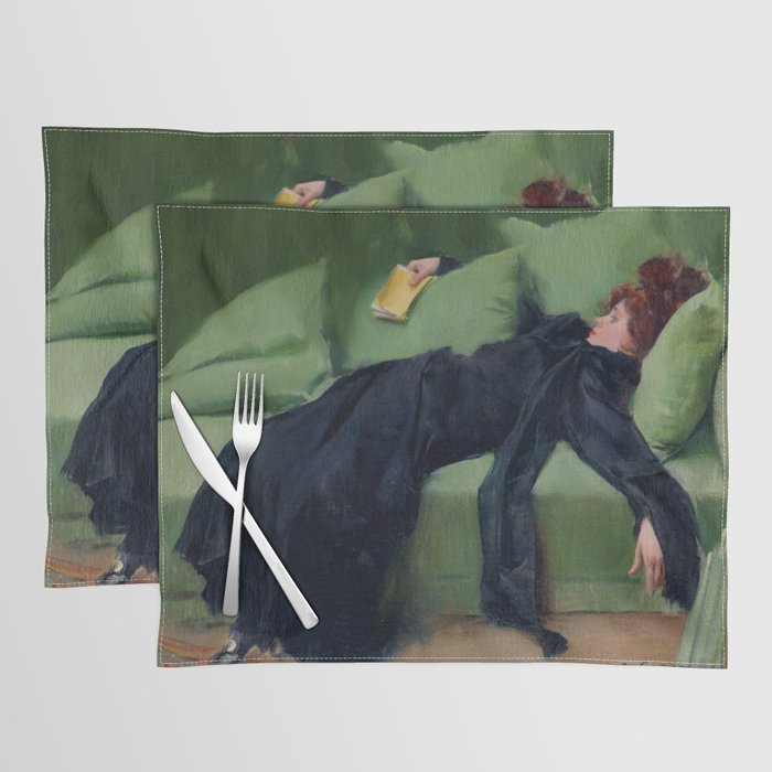 Decadent Young Woman after the Dance Placemat Gallery Image 1
