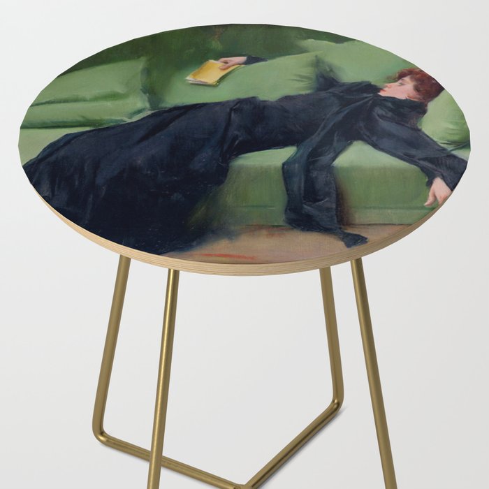 Decadent Young Woman after the Dance Side Table Gallery Image 2