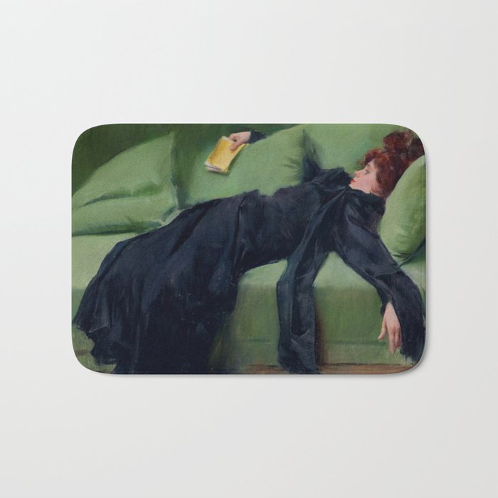 Decadent Young Woman after the Dance Bath Mat Gallery Image 1