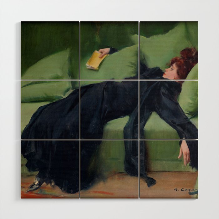 Decadent Young Woman after the Dance Wood Wall Art Gallery Image 1