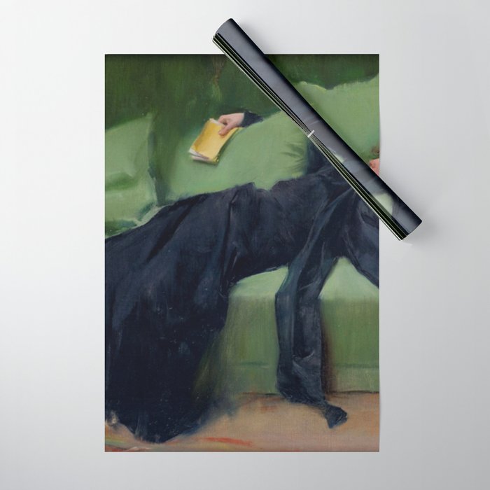 Decadent Young Woman after the Dance Wrapping Paper Gallery Image 1