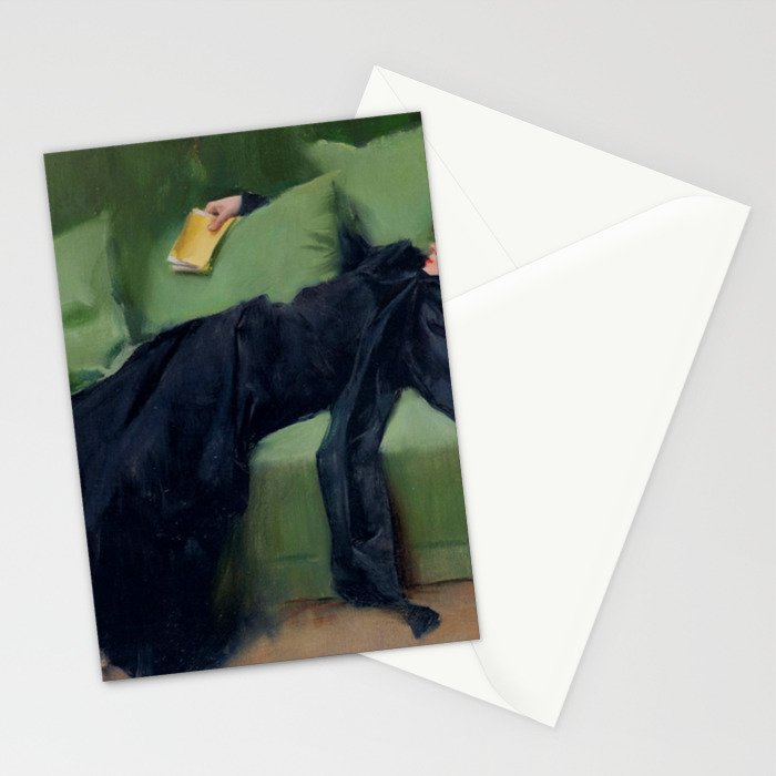 Decadent Young Woman after the Dance Stationery Card Gallery Image 2