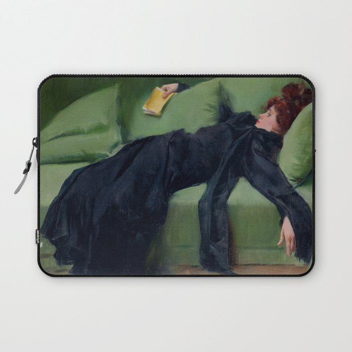 Decadent Young Woman after the Dance Laptop Sleeve Gallery Image 1