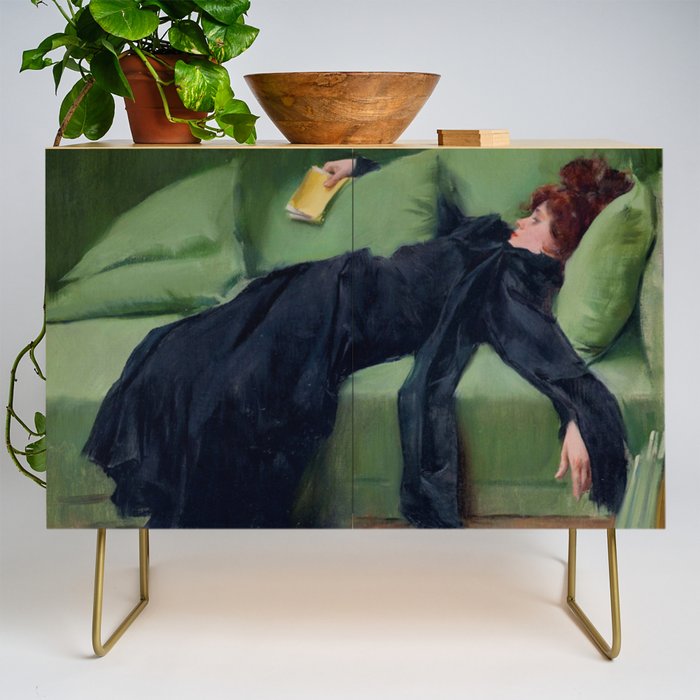 Decadent Young Woman after the Dance Credenza Gallery Image 1