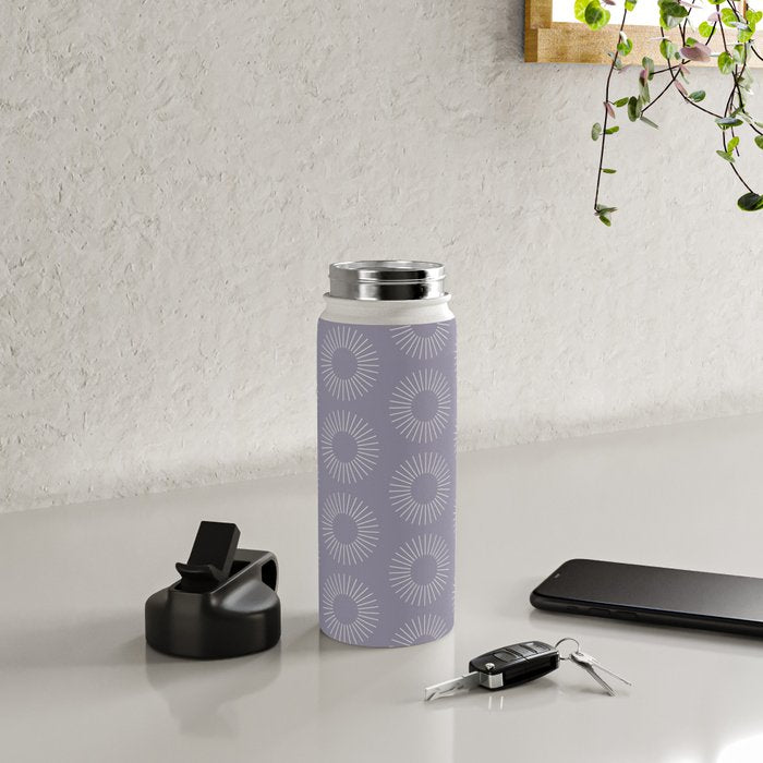 Minimalist Sunray Pattern II Water Bottle Gallery Image 4