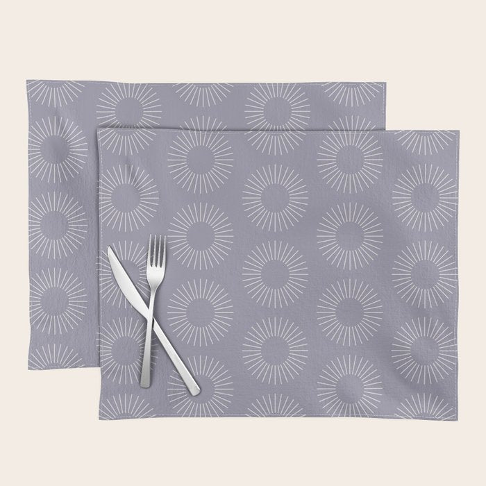Minimalist Sunray Pattern II Placemat Gallery Image 1