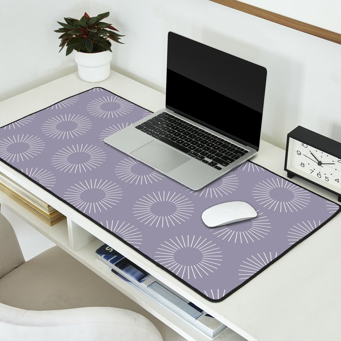 Minimalist Sunray Pattern II Desk Mat Gallery Image 2