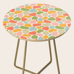 Colorful organic shape art pattern Side Table Gallery Image 2