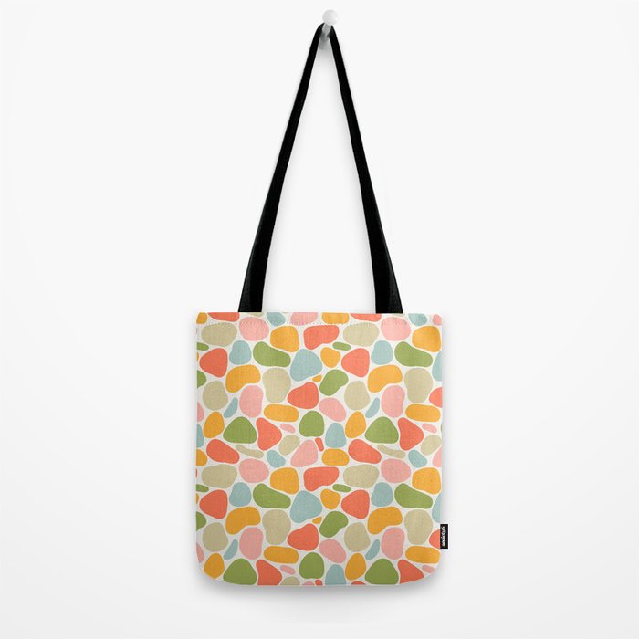 Colorful organic shape art pattern Tote Bag Gallery Image 2
