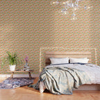 Colorful organic shape art pattern Wallpaper Gallery Image 3