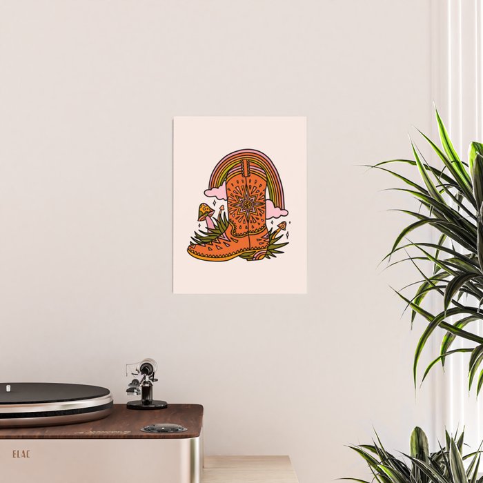 Leo Cowboy Boots Poster Gallery Image 2