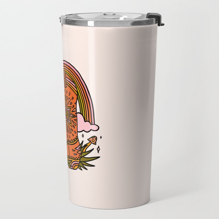 Leo Cowboy Boots Travel Mug Gallery Image 2