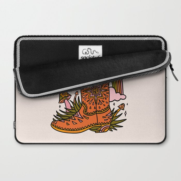 Leo Cowboy Boots Laptop Sleeve Gallery Image 2