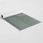 Geometric Lines in Sage Green 5 (Rainbow Abstraction) Yoga Mat Gallery Image 2
