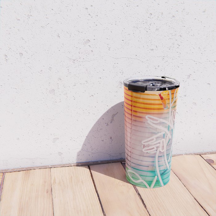 NEON ROSE Travel Mug Gallery Image 4