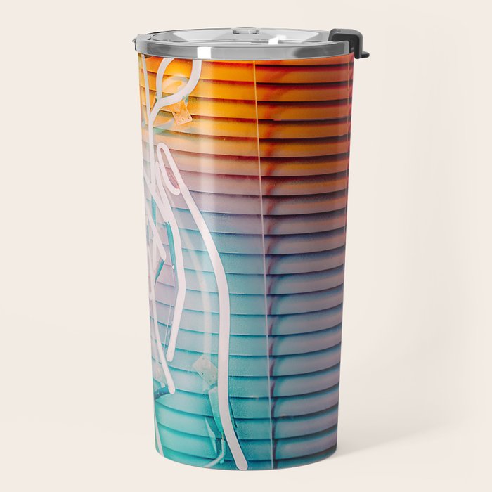 NEON ROSE Travel Mug Gallery Image 2