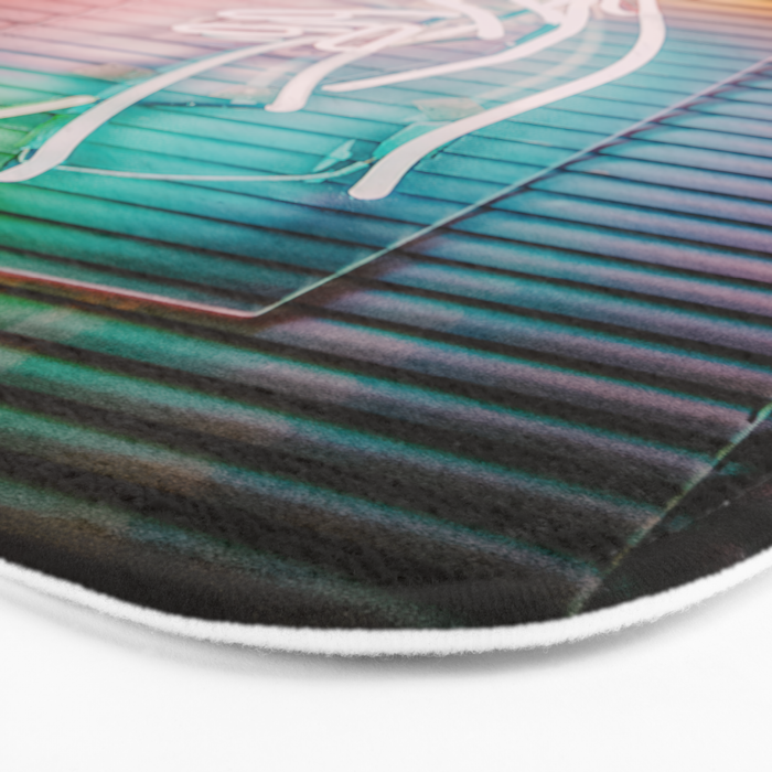 NEON ROSE Bath Mat Gallery Image 3