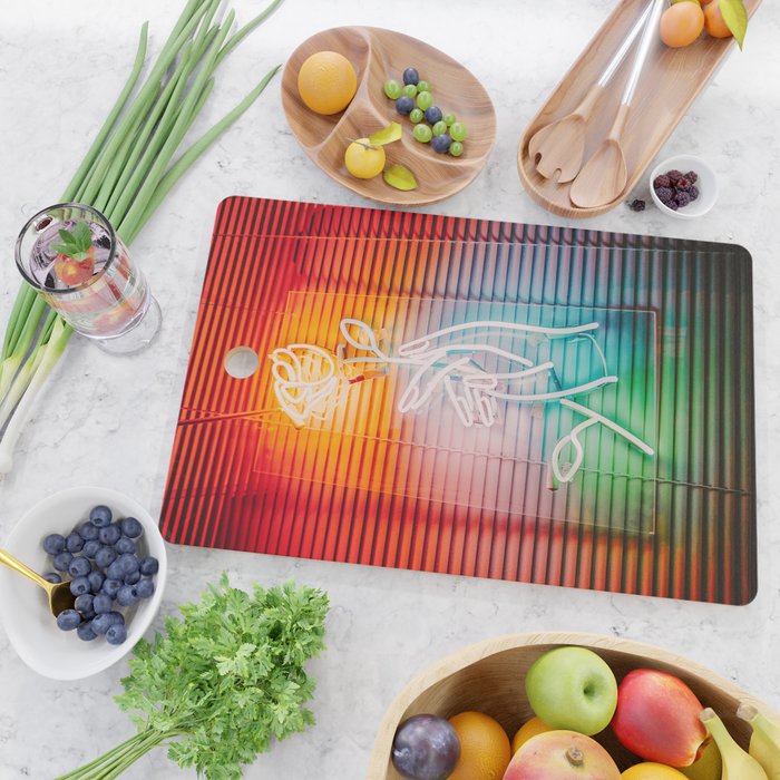 NEON ROSE Cutting Board Gallery Image 2