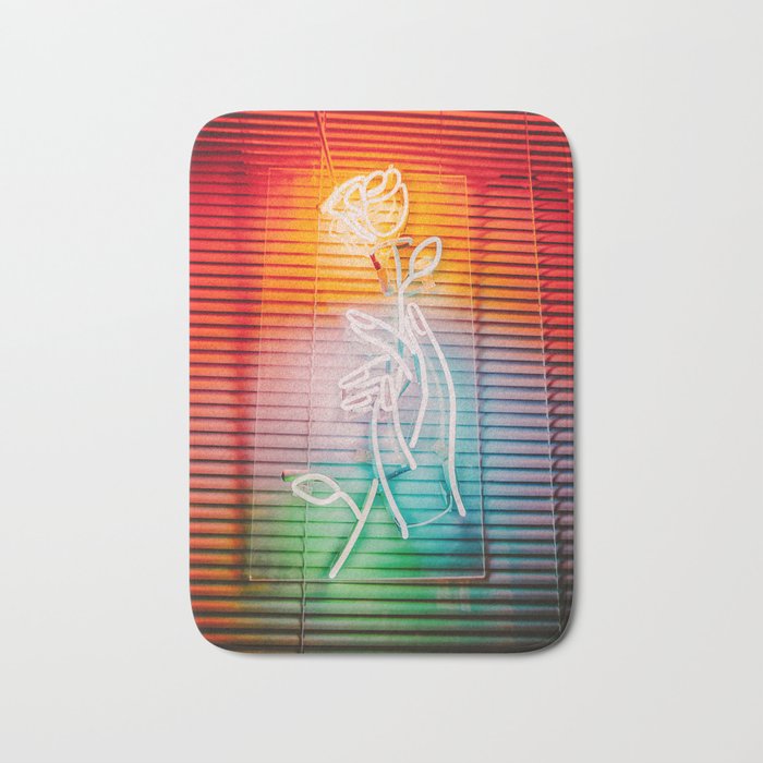 NEON ROSE Bath Mat Gallery Image 1