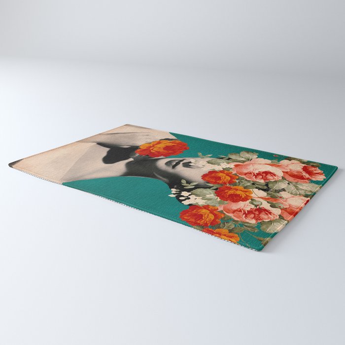 WOMAN WITH FLOWERS Rug Gallery Image 3
