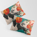 WOMAN WITH FLOWERS Pillow Sham Gallery Image 3