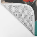 WOMAN WITH FLOWERS Bath Mat Gallery Image 2