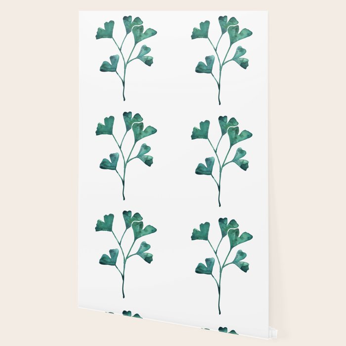 Ginkgo Biloba - Teal Wallpaper Gallery Image 2
