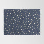 Moon Stars Pattern - Dark Blue Rug Gallery Image 2