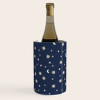 Moon Stars Pattern - Dark Blue Wine Chiller Gallery Image 2