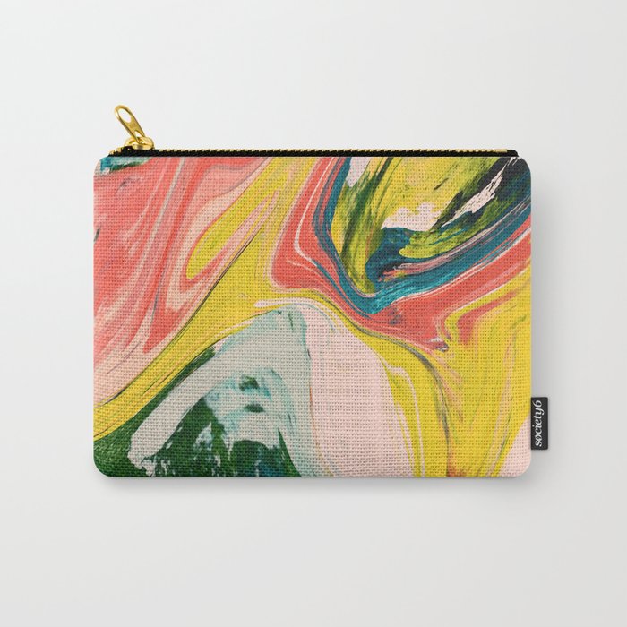 Revival: A colorful retro painting by Alyssa Hamilton Art   Carry All Pouch Gallery Image 1