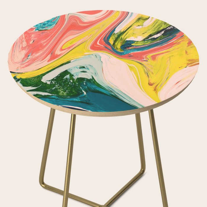 Revival: A colorful retro painting by Alyssa Hamilton Art   Side Table Gallery Image 2