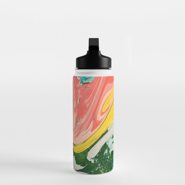Revival: A colorful retro painting by Alyssa Hamilton Art   Water Bottle Gallery Image 3