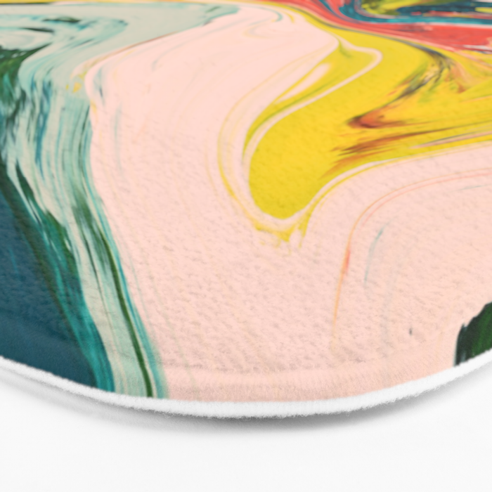 Revival: A colorful retro painting by Alyssa Hamilton Art   Bath Mat Gallery Image 3