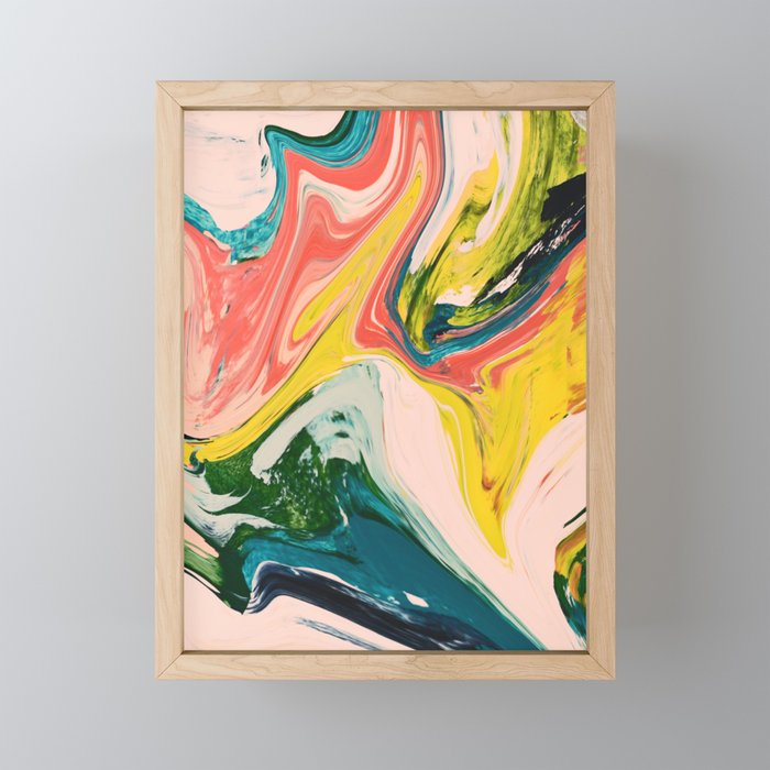 Revival: A colorful retro painting by Alyssa Hamilton Art   Mini Art Print Gallery Image 1