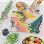 Revival: A colorful retro painting by Alyssa Hamilton Art   Cutting Board Gallery Image 2