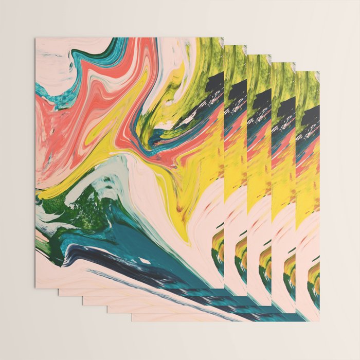 Revival: A colorful retro painting by Alyssa Hamilton Art   Wrapping Paper Gallery Image 3