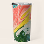 Revival: A colorful retro painting by Alyssa Hamilton Art   Travel Mug Gallery Image 3