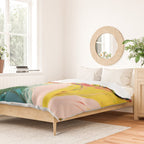 Revival: A colorful retro painting by Alyssa Hamilton Art   Duvet Cover Gallery Image 2