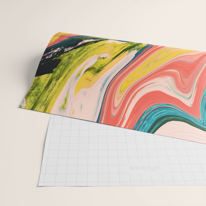 Revival: A colorful retro painting by Alyssa Hamilton Art   Wrapping Paper Gallery Image 2