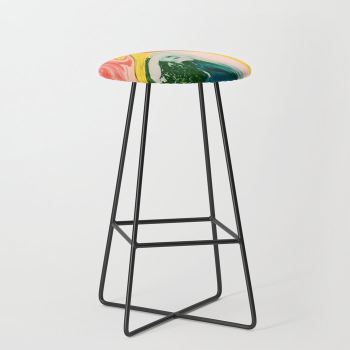 Revival: A colorful retro painting by Alyssa Hamilton Art   Stool Gallery Image 1